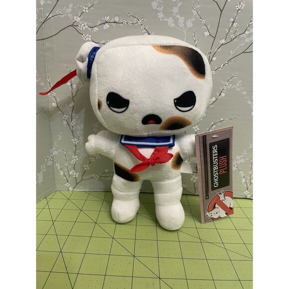 Ghostbusters Plush Stay Puft Burnt Charred Marshmallow Man 8" With Tags - Picture 1 of 10